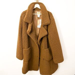 ⭐️ NWT | C&C California Warm Tan Teddy Jacket